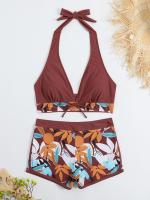 Bañador Sexy de cintura alta para mujer, Bikini de tala grande, traje de baño para playa, novedad de 2024 - details 6