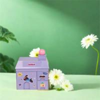 Bonito soporte desmontable para bolígrafos de casa pequeña, caja de almacenamiento de escritorio Kawaii de plástico, contenedor de artículos diversos para escritorio, maquillaje - details 8