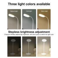 Lámpara LED de mesa recargable por USB, luz ajustable, Flexible, cuello de cisne, protección ocular, lámpara de lectura - details 9