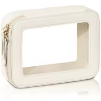 HY Bolsa de Maquillaje Impermeable Organizador de Cosméticos con Cierre Dorado - 1