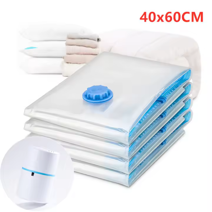 Bolsas de Compresión Eléctricas y Bomba 6PCS Reutilizables para Hogar y Viajes Hechas en China - 1
