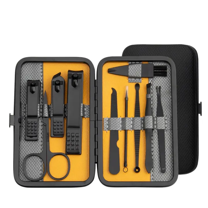 Kit de función completa para manicura profesional, set de pedicura de acero inoxidable, cortaúñas con estuche portátil, Idea de regalo, 10/15/25 piezas - 1