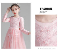 Vestido de tul esponjoso estilo princesa otoñal para niñas, ideal para presentaciones. - details 13