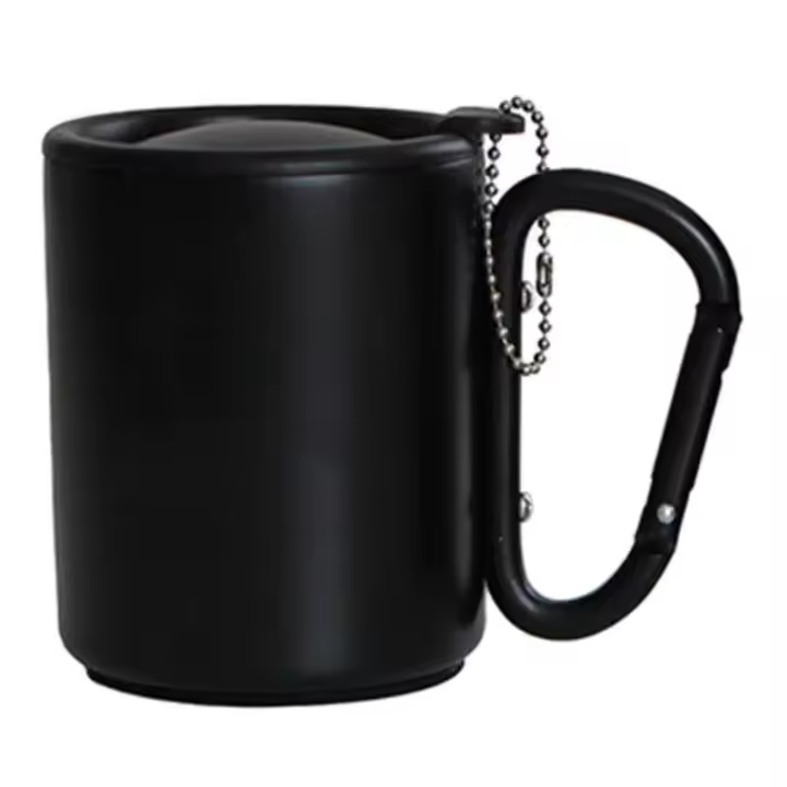 Taza aislada para exteriores con asa y tapa para antorcha, taza de café VIE compacta portátil para acampar, senderismo, aislamiento ligero - 1