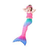 Traje de baño de cola de sirena para niñas, traje de baño de sirena para niños, aleta para Cosplay de Halloween, ropa de playa - details 0