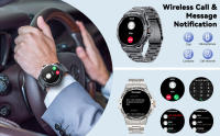 Relojes mujer inteligentes Fitness deporte hombre Bluetooth llamada Despertador sano ritmo cardíaco presión arterial reloj - details 1