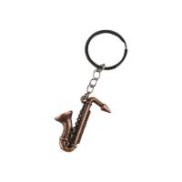 Mini juguetes de tendencia, Mini llavero de instrumentos, llavero de Metal de aleación de Zinc, saxofón, tres tipos, accesorios colgantes para coche - details 19