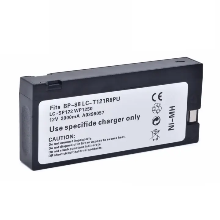 Batería Para Monitor de signos vitales, accesorio para las señales vitales, compatible con los modelos BP-88,BP-308,BP-88S,BP-508,BP-608, LC-T121R8PU,LC-T121R8PG,LC-SP122 - 1