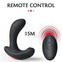 Iatable-juguetes masajeadores de próstata, vibrador potente para hombres y mujeres, tapón Anal, Control remoto inalámbrico, juguete sexual para adultos 18 - details 15