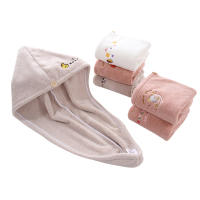 Gorro de pelo seco toallita absorbente toalla de pelo gorro de ducha gorro de pelo seco bordado lindo - details 0