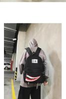 Mochilas escolares para niños y niñas, mochila grande con diseño de tiburón, impermeable, para viaje - details 6