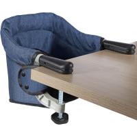Mesa para Bebé, Trona Portátil Plegable con Arnés de Seguridad, Asiento Enganchable infantil con Bolsa de Transporte para Casa y Viajes (Azul) - details 0