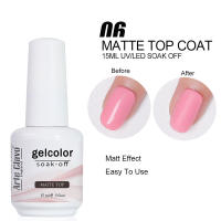 Arte clavo 15ml mate esmalte de uñas pulido barniz remojo semipermanente gel ultravioleta arte manicura uñas esmalte - details 1