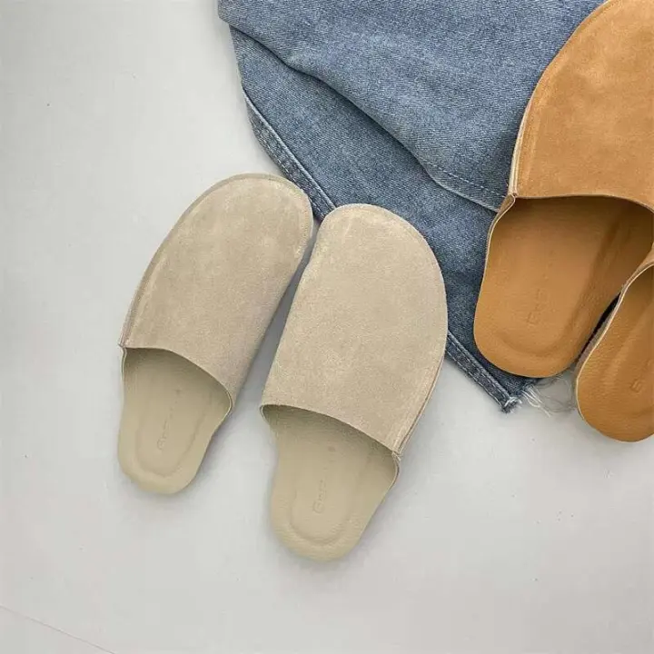 Xinzirain Spa Zapatillas de exterior de ante cómodas de goma súper suave para mujer - 1