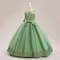 Elegante Vestido de Princesa con Lentejuelas de Esponja Vestido de Fiesta para Niñas en Rosa para Bodas y Graduaciones - details 6