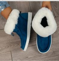 Simple Solid Color Thickened Medium Tube Warm Snow Boots Fashion Comfortable Thick Bottom Snow Boots Women Footwear - details 21