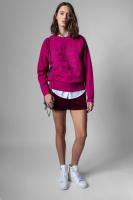 Sudadera con capucha bordada de algodón rosa para mujer, Jersey clásico francés de nicho ZV, 24 principios de otoño, nuevo - details 25