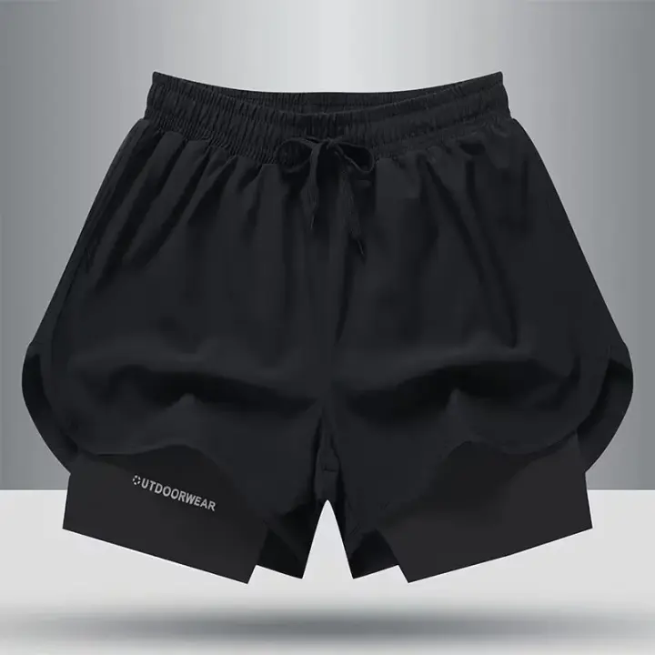 Pantalones Cortos Deportivos de Baloncesto para Hombre Pantalones Cortos Informales con Forro Interior para Correr y Fitness Pantalones Cortos de Entrenamiento de Tres Cuartos - 1