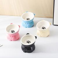 Dispensador de alimentos, cuenco de cerámica para gatos, cuenco creativo y bonito para base alta, alimentador antideslizante desmontable para mascotas, gatito y cachorro - details 15