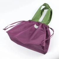 Bolsa de comestibles reutilizable, bolsa de compras plegable de gran capacidad con cierre de cordón, bolso de hombro ecológico plegable - details 12