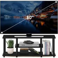 Soportes de TV de entretenimiento de 3 niveles Nogal/Negro - details 2