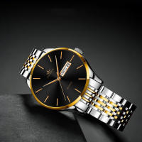 Reloj de cuarzo minimalista para hombre con calendario doble - details 9
