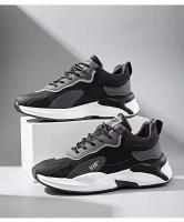 Deportes informales de caña alta para hombre con parte superior transpirable de malla de PU y suela de goma para papá grande, adecuados para zapatos de estilo para caminar - details 11