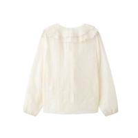 Blusa Elegante Informal para Mujer OUWU Blusa de Escalón con Cuello en V y Mangas Largas con Botones Nueva Moda para Primavera y Verano 2025 - details 2