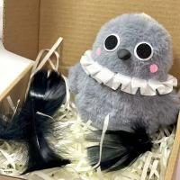 2 piezas llaveros de peluche de Anime amor y espacio profundo Sylus Crow llaveros Caleb Rafayel mochila colgante lindo Animal DIY Ornamen - details 1