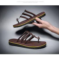 Nuevas chanclas de los hombres antideslizantes desgaste exterior zapatillas eva de los hombres casual playa zapatillas frescas - details 23
