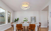 Goeco Lámpara de Techo Moderna 40W Iluminación Blanca Fría/Cálida Montaje Semi-Flush - details 0