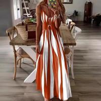 Vestido largo con cuello en V, nueva colección primavera-verano 2025, ropa de mujer - details 2
