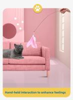 C017 Potente palo de succión para gatos, juguete interactivo para burlarse de gatos, varilla larga de plumas, palo de succión para gatos - details 10