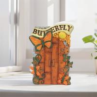 Figurita de puerta de hada elfo para jardín, artesanías de resina, puerta de jardín en miniatura divertida, puerta de hadas hecha a mano, decoración de escritorio - details 11