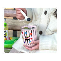 Taza de fruta portátil taza de ensalada de aspecto alto con tenedor y cuchara de Picnic de doble capa drenando taza fresca - details 10