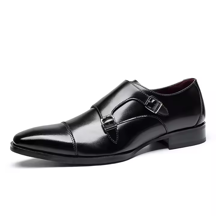 Zapatos casuales de cuero de tres articulaciones, zapatos de cuero para ropa formal - 1