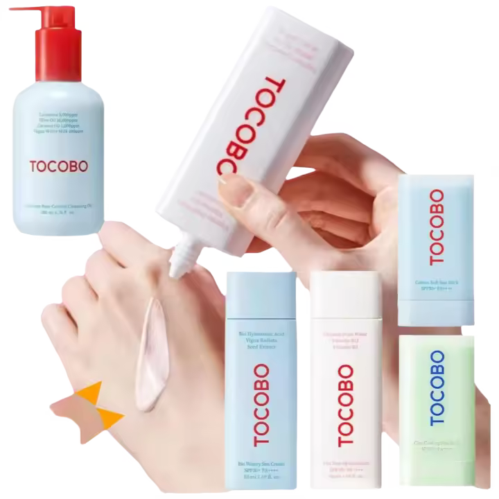 Tocobo Alivio Solar de Algodón Suave Aceite de Limpieza Refrescante SPF50 Control de Piel No Graso - 1