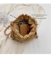 Mochila de Playa de Paja Tejida a Mano de Leten Estilo Occidental Versátil Alta Gama Lusso - details 5