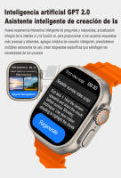 2025 Nuevo HK9 Ultra 2 MAX Smartwatch Bluetooth Llamada Detección de frecuencia cardíaca Modo deportivo Linterna 1GB de memoria AMOLED Compatible con Android IOS Smartwatch - details 9