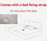 PANGDUBE Barrera de seguridad para cama de bebé, cama multifuncional para bebé en la cama con bolsa de almacenamiento y cuerda de fijación, barandilla para cama de niño - details 12