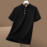 Valor: Polo de seda congelada de manga corta de verano, camiseta con solapa de alta calidad, camiseta de negocios ligera para hombre - details 9