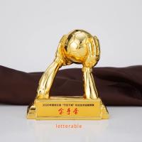 Trofeos de fútbol, ​​porteros, guantes de oro, porteros, recuerdos de aficionados, soporte para contenido personalizado, logotipo - details 0