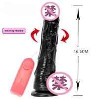 VIBRADOR ELÉCTRICO de pene Artificial para adultos, masturbador femenino, consolador realista AV, Juguetes sexuales, color negro - details 1