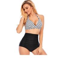 Conjunto de Bikini de Dos Piezas con Talle Alto y Correas, traje de Baño a la Moda para Mujer - details 3