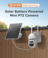 Cámara Solar SHIWOJIA 3MP POTA Wireless 4G SIM Visión Nocturna Cámara de Seguridad PTZ - details 0