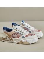 2025 primavera nuevo pequeño blanco zapatos mujer ins estudiantes corriendo deportes bordo zapatos de altura zapatos casuales. - details 2