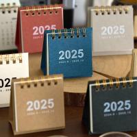 Calendario de escritorio Simple 2025, suministros escolares de oficina, planificador mensual, Accesorios de escritorio, registro de decoración, regalo de cumpleaños - details 0