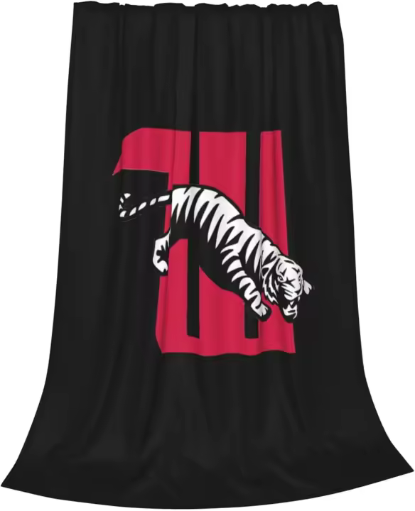 Manta grande de franela con logotipo de la Universidad de Wittenberg, forro polar de lujo, suave, antiestática, antipilling - 1