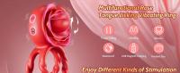 Anillo sexual vibrador para adultos, juguete rosa para hombres y mujeres, estimulador Oral del clítoris para lamer 10 lenguas para parejas - details 0