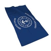 La microfibra azul oscuro del baño del hotel de la sauna del hogar de la serie saig se puede personalizar la toalla de golf 40*70 - details 0
